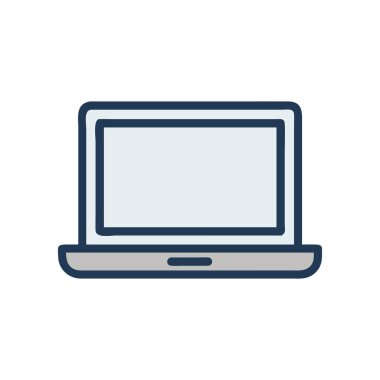 ekran simgesi, vektör içeren dizüstü bilgisayar