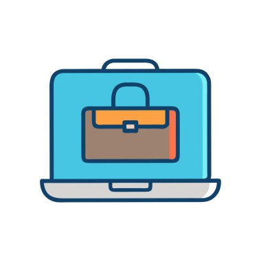 Evrak çantasının vektör simgesi