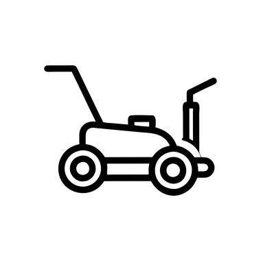 Çekici vektör ince çizgi simgesi