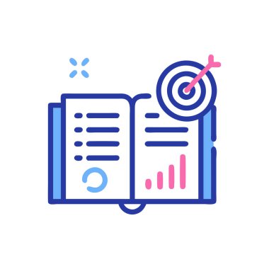 Analitik simge. vektör illüstrasyonu