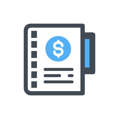 Para Düz Vektör Simgesi Tasarımı