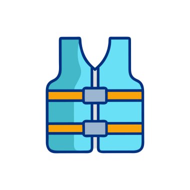 tank vektör renk çizgisi simgesi