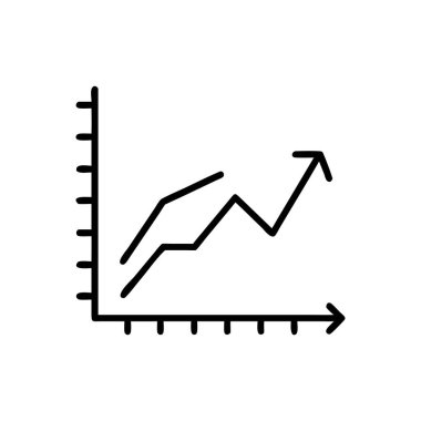 grafik vektörü ince çizgi simgesi