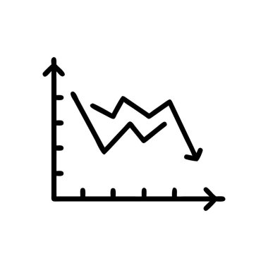 Beyaz arkaplanda grafik grafik grafik çizelgesi çizimi