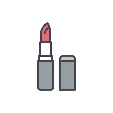lipstick vector flat color icon
