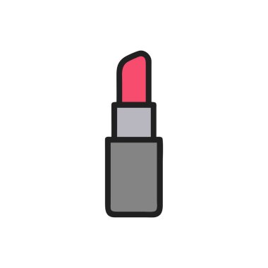 lipstick vector flat color icon