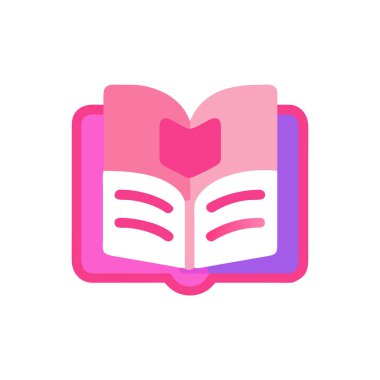kitap simgesi vektör illüstrasyonu