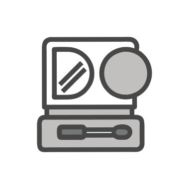 Yazıcı simgesi vektör illüstrasyonu