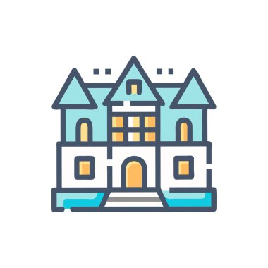 çatı vektör simgesi olan ev