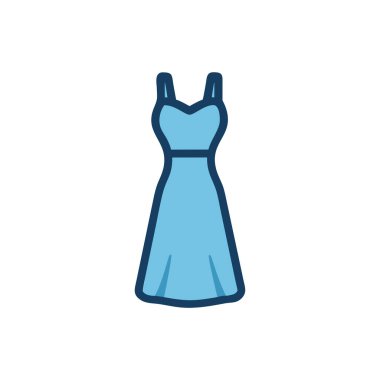 Şeffaf bir arkaplanda elbise vektör çizimi. Birinci kalite semboller. Konsept ve grafik tasarımı için vuruş simgesi.