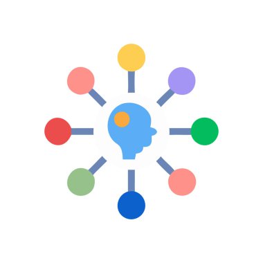 yaratıcı fikir ikonu. düz tasarım biçimi.