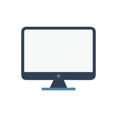 Web ve mobil uygulaması tasarımı, Laptop logo kavramı için beyaz arka plan üzerinde izole dizüstü simge vektör