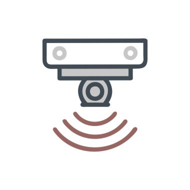 Güvenlik kamerası simgesi vektörü