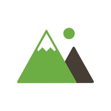 dağ ikonu vektör illüstrasyonu