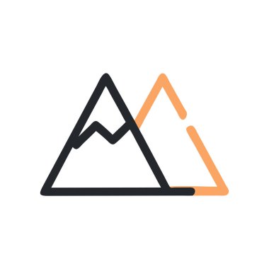 vektör dağ simgesi tasarımı