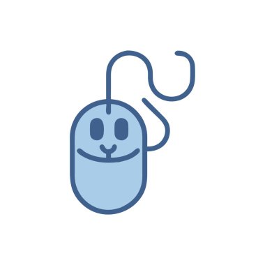 Beyaz arkaplanda izole edilmiş modayı takip eden fare simgesi.