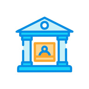 banka simgesi vektör illüstrasyonu