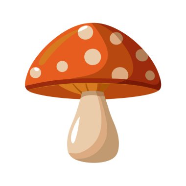 İzole edilmiş sonbahar mantarı çizimi