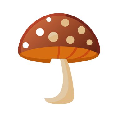 izole sonbahar mantarları vektör tasarımı