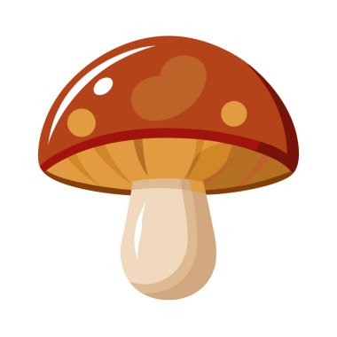 Orman vektör tasarımında izole edilmiş mantar