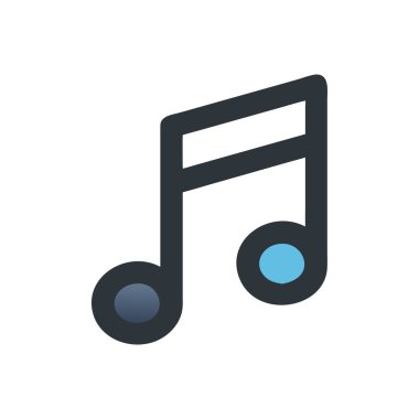 Şeffaf bir arkaplanda müzik vektörü çizimi. Birinci kalite semboller. Konsept ve grafik tasarımı için vuruş simgesi.