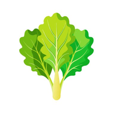 izole edilmiş yeşil yaprak ikonu vektörü