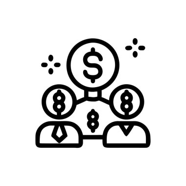 Bir grup insan simgesinin vektör çizimi