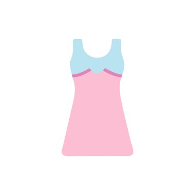 elbise vektörü düz renk simgesi