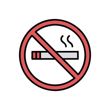 vektör sigara işareti simgesi