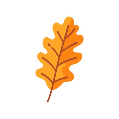 Sonbahar yaprağı yaprağı izole edilmiş ikon vektör illüstrasyon tasarımı
