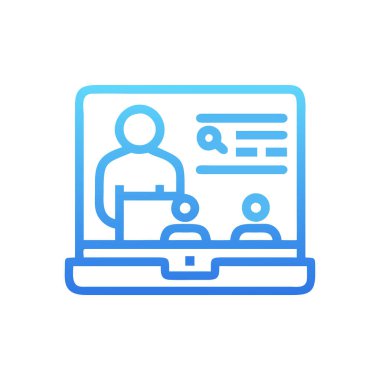 dizüstü bilgisayar simgesi vektörü. Bilgisayar işareti. izole edilmiş sembol çizimi