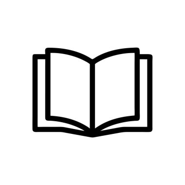 kitap simgesi vektör illüstrasyonu