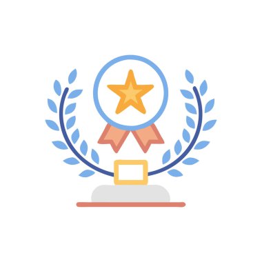 kupa yıldız ödül vektör çizim tasarımı ile