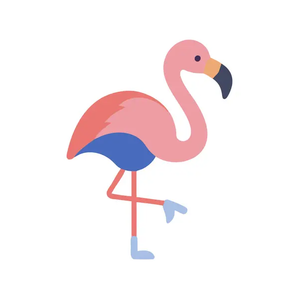 flamingo simge vektör illüstrasyonu