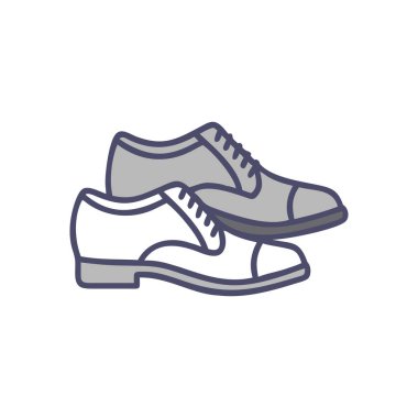 izole edilmiş ayakkabı simgesi vektör illüstrasyonu