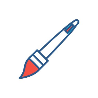 Kalem simgesi vektörü beyaz arkaplanda izole edildi, kalem şeffaf işareti