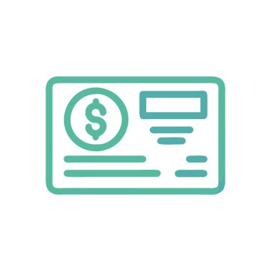 Dolar vektörü düz renk simgesi