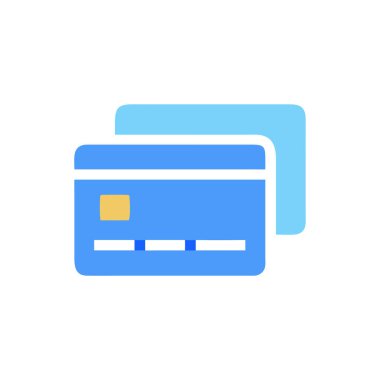 Kredi kartı ikonu vektör illüstrasyonu