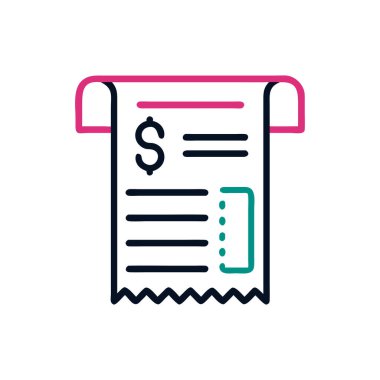 Bill simgesi vektör illüstrasyonu