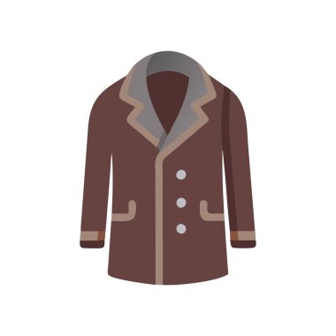 izole kadın ceket vektör tasarımı