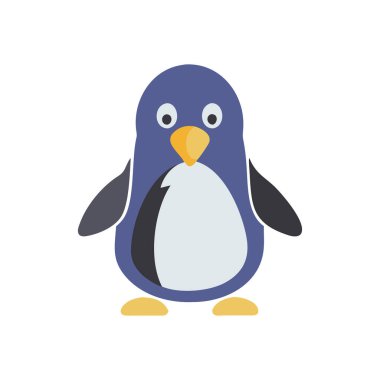 Penguen ikonu. düz dizayn vektörü.