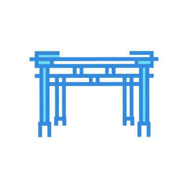 gate icon vector illustration on white background for your web and mobile