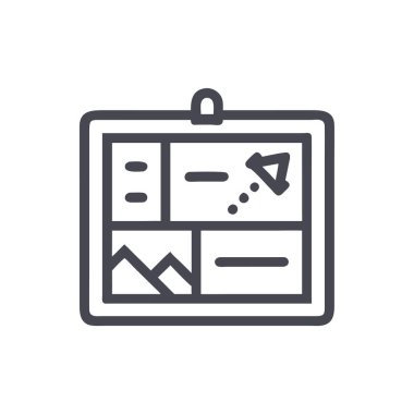 İş rapor ince çizgi simgesi