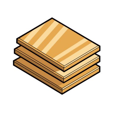 boş etiket vektör illüstrasyon tasarımı olan tahta kutu