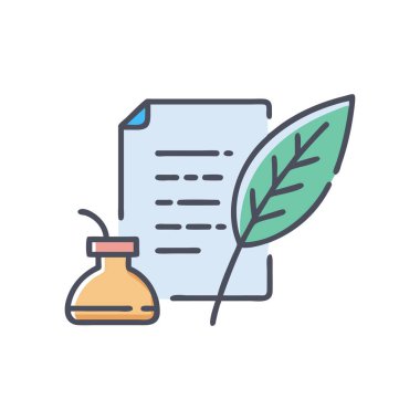 Tıbbi araştırma vektör çizgisi simgesi, işaret, beyaz arkaplan üzerindeki illüstrasyon, düzenlenebilir vuruşlar