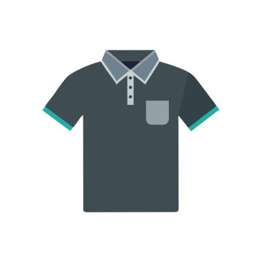 Gömlek ve kumaş ikonu. vektör grafiği