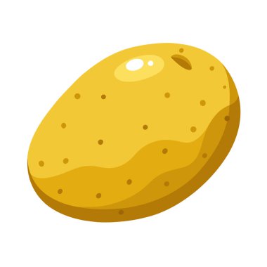 Patates simgesinin vektör illüstrasyonu