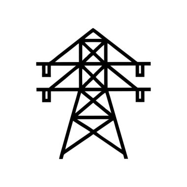 güç vektörü ince çizgi simgesi