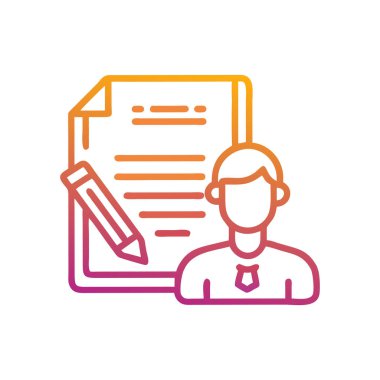 kimliği rozet simge vektör çizim