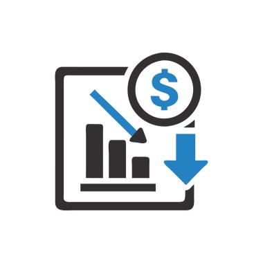 finansal rapor simge vektörü